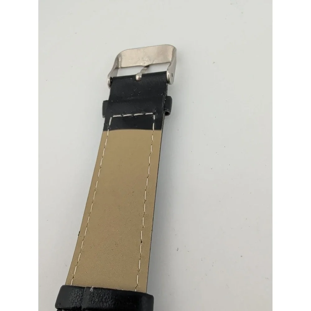 Eiger Sports Edition Men's Watch 41mm Silver Case Black Band- New Battery